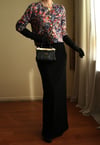 19th Century Interpreted Design Barok Printed Crop Ceket