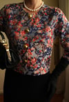 19th Century Interpreted Design Barok Printed Crop Ceket
