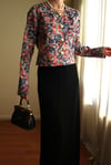 19th Century Interpreted Design Barok Printed Crop Ceket
