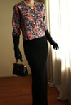 19th Century Interpreted Design Barok Printed Crop Ceket