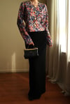 19th Century Interpreted Design Barok Printed Crop Ceket