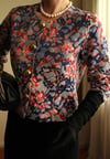 19th Century Interpreted Design Barok Printed Crop Ceket