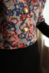 19th Century Interpreted Design Barok Printed Crop Ceket