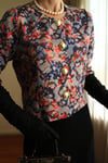 19th Century Interpreted Design Barok Printed Crop Ceket