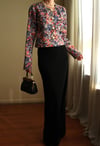19th Century Interpreted Design Barok Printed Crop Ceket