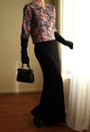 19th Century Interpreted Design Barok Printed Crop Ceket