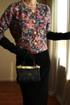 19th Century Interpreted Design Barok Printed Crop Ceket