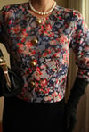 19th Century Interpreted Design Barok Printed Crop Ceket