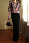 19th Century Interpreted Design Barok Printed Crop Ceket