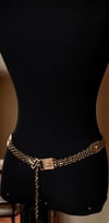 90s Gianni Versace Medusa Chain Gold Belt