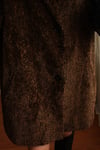 90s Oversize Leopar Desenli Kısa Tüylü Vintage Peluş Blazer