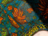 Asia Printed Metallic Glitter Kenar İşlemeli Handmade Vintage Bluz (Size XS/M)