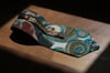 Hand Made Abstract Artistic Pattern %100 İpek Vintage Kravat