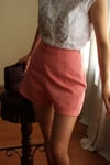 Inspired By Vintage 1960 Style Crow's Feet Pattern Mini Şort