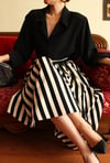 Inspired By Vintage 1960 Style Striped Draped Etek