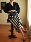 Inspired By Vintage 1960 Style Striped Draped Etek
