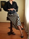 Inspired By Vintage 1960 Style Striped Draped Etek