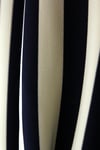 ÖN SİPARİŞ Inspired By Vintage 1960 Style Koyu Lacivert Striped Draped Etek