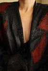 Reworked 70s 80s Handmade Vatkalı Hippie Oversized Patchwork Genuine Leather Vintage Ceket