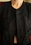 Reworked 70s 80s Handmade Vatkalı Hippie Oversized Patchwork Genuine Leather Vintage Ceket