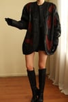 Reworked 70s 80s Handmade Vatkalı Hippie Oversized Patchwork Genuine Leather Vintage Ceket