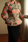 Victorian 19th Century Interpreted Design Volanlı Printed Ceket