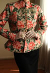 Victorian 19th Century Interpreted Design Volanlı Printed Ceket