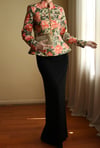 Victorian 19th Century Interpreted Design Volanlı Printed Ceket