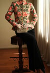 Victorian 19th Century Interpreted Design Volanlı Printed Ceket
