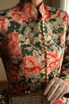 Victorian 19th Century Interpreted Design Volanlı Printed Ceket