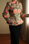 Victorian 19th Century Interpreted Design Volanlı Printed Ceket