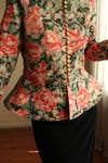 Victorian 19th Century Interpreted Design Volanlı Printed Ceket