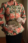 Victorian 19th Century Interpreted Design Volanlı Printed Ceket