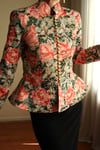 Victorian 19th Century Interpreted Design Volanlı Printed Ceket