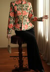 Victorian 19th Century Interpreted Design Volanlı Printed Ceket