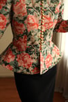 Victorian 19th Century Interpreted Design Volanlı Printed Ceket