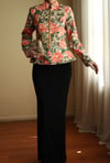 Victorian 19th Century Interpreted Design Volanlı Printed Ceket