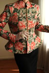 Victorian 19th Century Interpreted Design Volanlı Printed Ceket