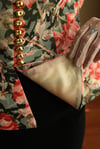 Victorian 19th Century Interpreted Design Volanlı Printed Ceket