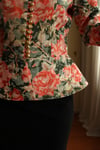 Victorian 19th Century Interpreted Design Volanlı Printed Ceket