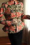 Victorian 19th Century Interpreted Design Volanlı Printed Ceket
