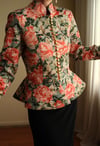 Victorian 19th Century Interpreted Design Volanlı Printed Ceket