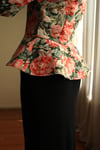 Victorian 19th Century Interpreted Design Volanlı Printed Ceket