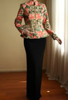 Victorian 19th Century Interpreted Design Volanlı Printed Ceket