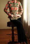 Victorian 19th Century Interpreted Design Volanlı Printed Ceket