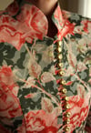 Victorian 19th Century Interpreted Design Volanlı Printed Ceket