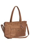 Taba Süet Shopper Tote Çanta