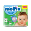 Molfix Jumbo Paket 4+ Maxi Plus (9-16 Kg) 26 Adet