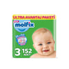 Molfix Ultra Avantaj Paket 3 Midi (4-9) Kg 152 Adet