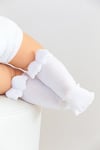 ANGEL BEBE DİZALTI ÇORAP BEYAZ
